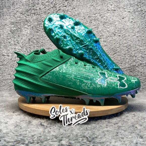 Under Armour Blur 2 MC Suede Football Size 12 Men Classic Green 3027978-300 NBY main image 4